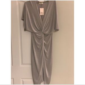 Silver Midi Dress